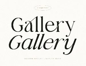 Gallery font