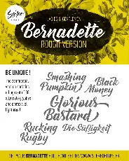 Bernadette Rough Free font