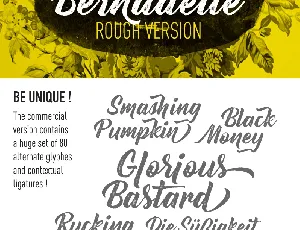 Bernadette Rough Free font