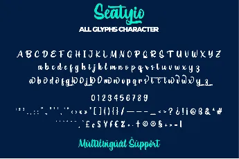 Seatyio font