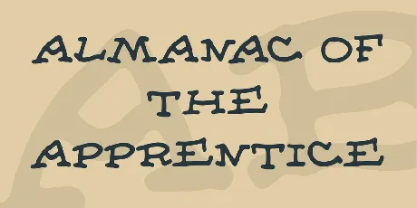 Almanac of the Apprentice font