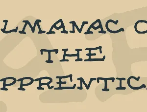 Almanac of the Apprentice font