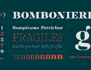 Bomboniere Family font