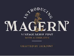 JF Magern font