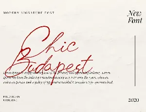 Chic Budapest font