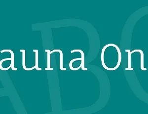 Fauna One font