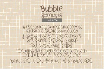 Bubble Dance Monogram font