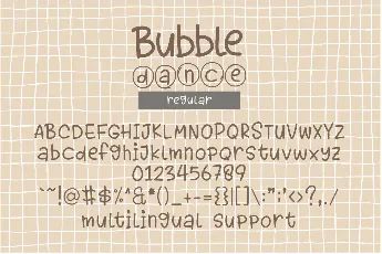 Bubble Dance Monogram font