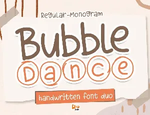 Bubble Dance Monogram font