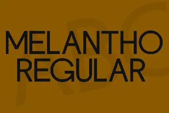 Melantho font