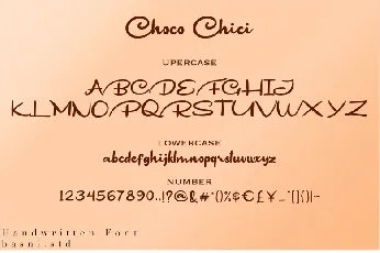 Choco Chici font