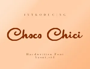 Choco Chici font