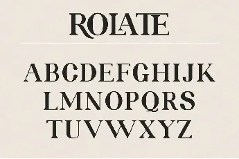 Rolate font