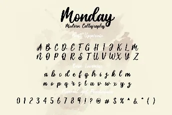 Monday Script Calligraphy font