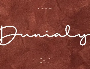 Dunialy font