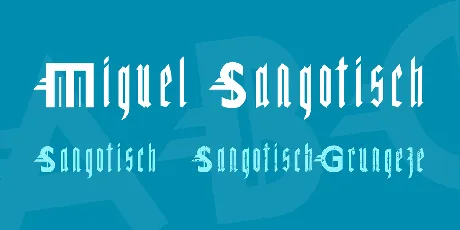 Miguel Sangotisch font