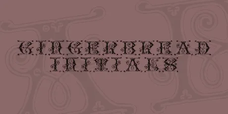 Gingerbread Initials font