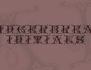 Gingerbread Initials font