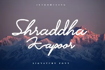 Shraddha Kapoor font