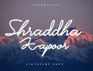 Shraddha Kapoor font