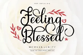 Feeling Blessed Script font