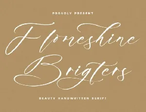 Flomeshine Brigters font