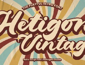 Hetigon Vintage font