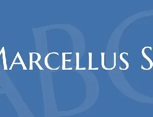 Marcellus SC font