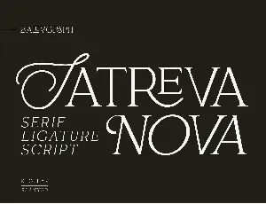 Satreva Nova font