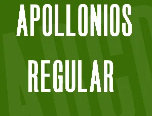 Apollonios font