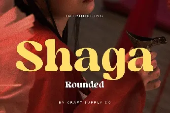 Shaga Rounded font