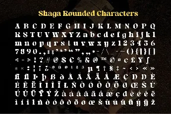 Shaga Rounded font