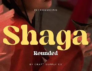 Shaga Rounded font