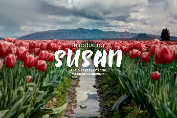 Susan Brush Free font