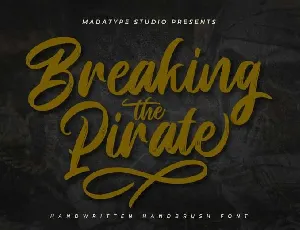 Breaking Pirate font