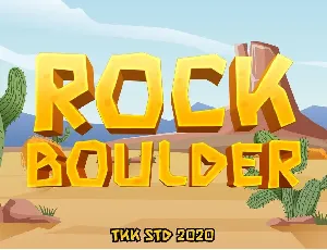 Rock Boulder font