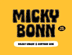 Micky Bonn font