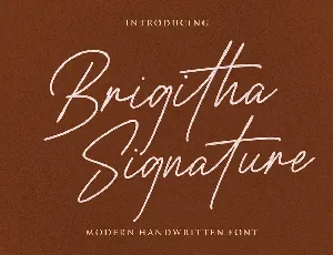 Brigitha Signature font