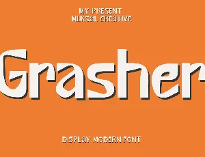 Grasher font