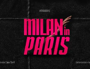 Milan in Paris font