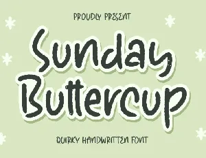 Sunday Buttercup font