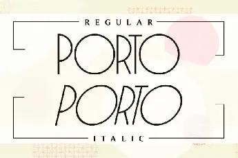 Porto Display font