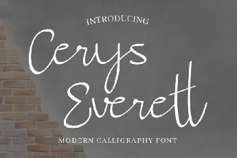 Cerys Everett Calligraphy font