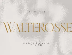 Walterosse font