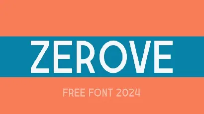 Zerove font