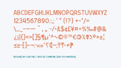 Zerove font