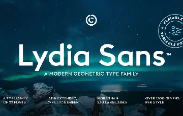 Lydia Sans font