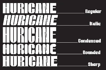 Huricane font