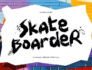 SKATEBOARDER font