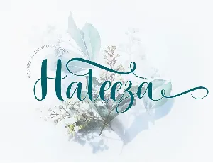 Haleeza font
